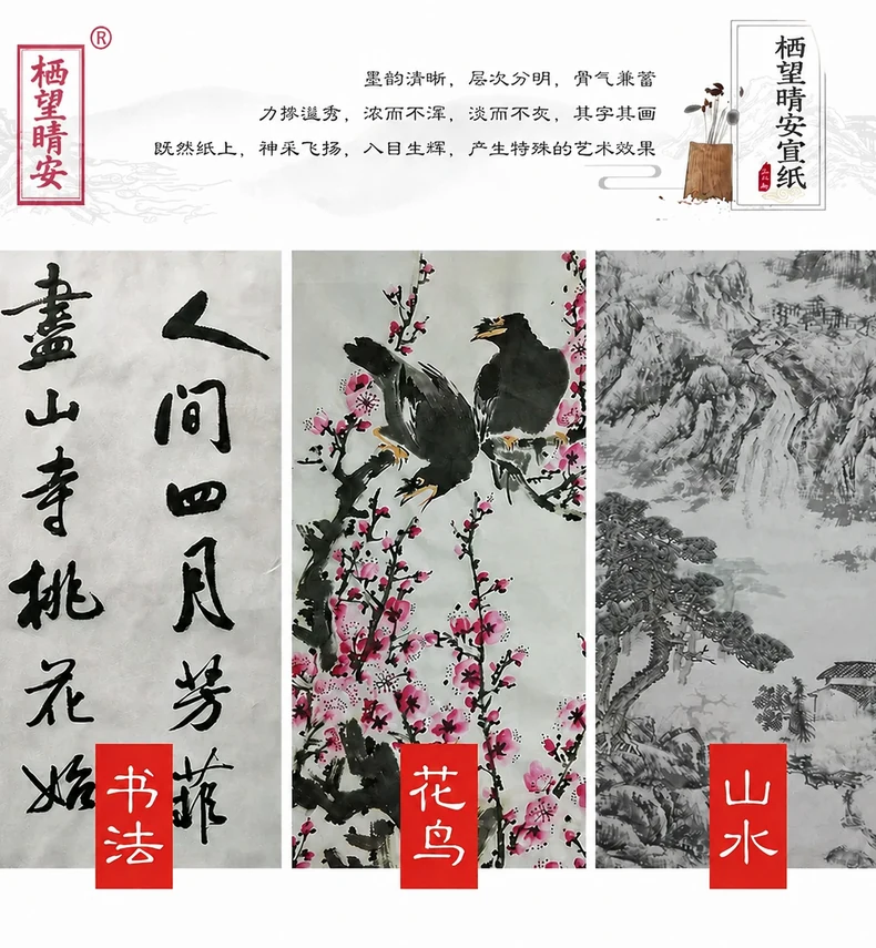 典藏手工宣纸试用装（十张）-细节图